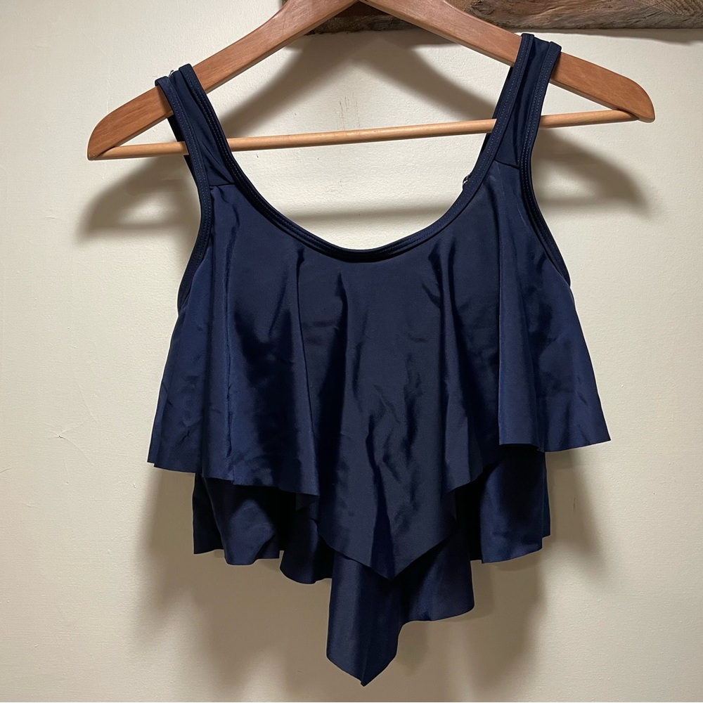 VIVIfashion navy swim top NWT